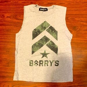 Barry’s Bootcamp gray muscle tank